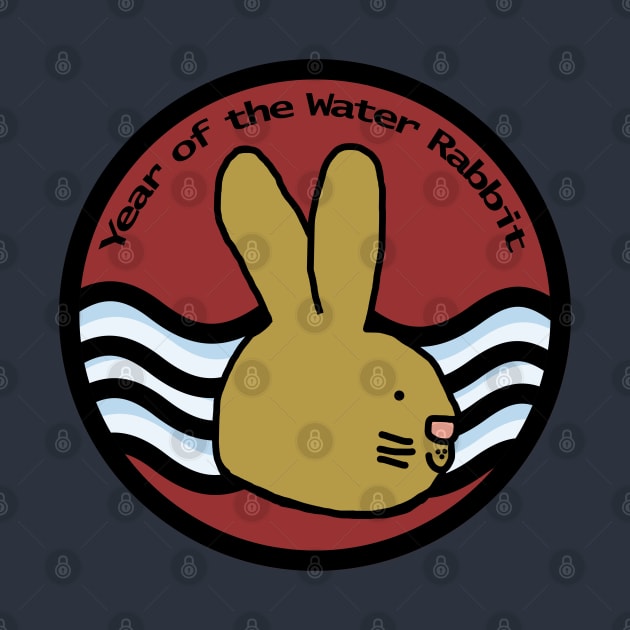 Water Bunny Year of the Rabbit by ellenhenryart