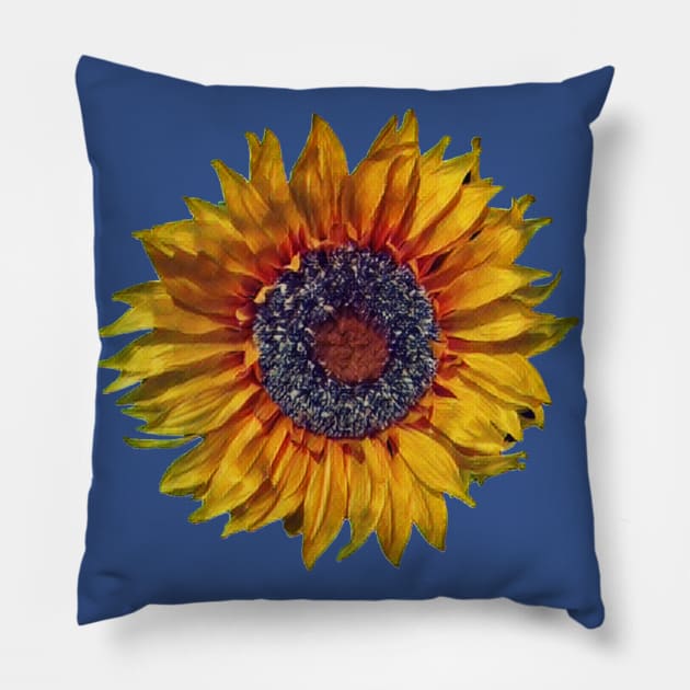 Sunflower-Digital Painting Pillow by PhotoArts