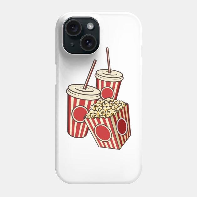 Popcorn Bag and Cola Phone Case by Islanr