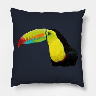 Green-billed toucan Pillow