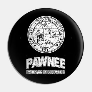 Pawnee Parks and Rec On white Pin