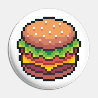 Pixely Burger Pin