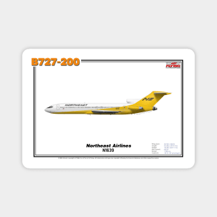 Boeing B727-200 - Northeast Airlines (Art Print) Magnet