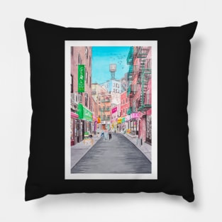 Chinatown, New York Pillow