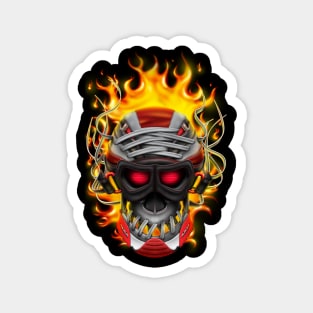 Fire Skull Magnet