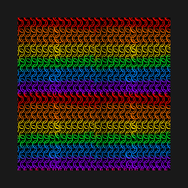 Pride Flag Rainbow Chainmail Print by JamieWetzel