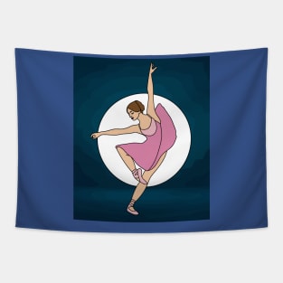 Dancing Ballerina Ballet Figures Tapestry