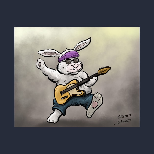 Rock N' Roll Rabbit by cartoonistnate