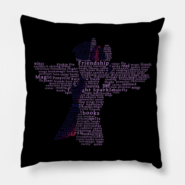 My Little Pony - Twilight Sparkle Typography Pillow by SSXVegeta