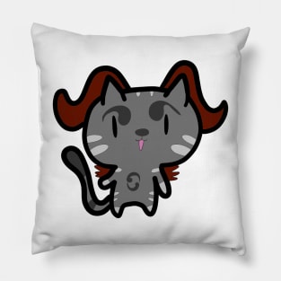 Evil cat flying Pillow