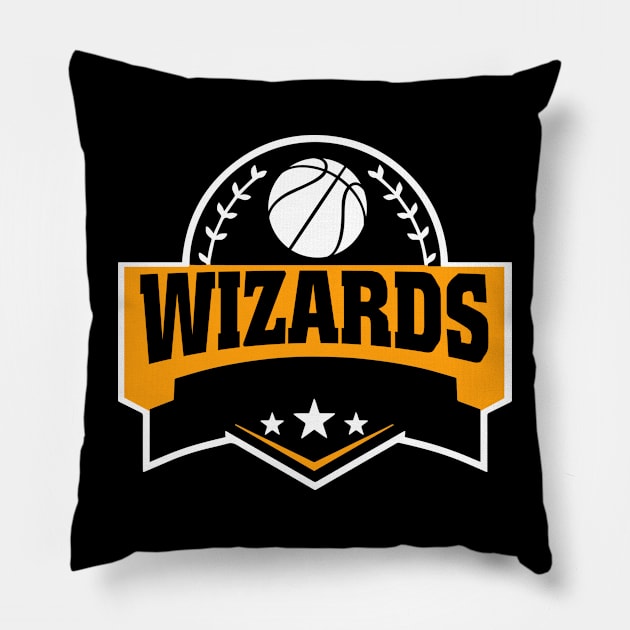 Personalized Basketball Wizards Proud Name Vintage Beautiful Pillow by Frozen Jack monster