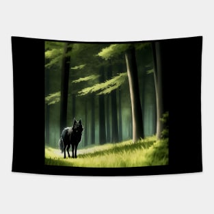 Wolf in the Forest Tapestry