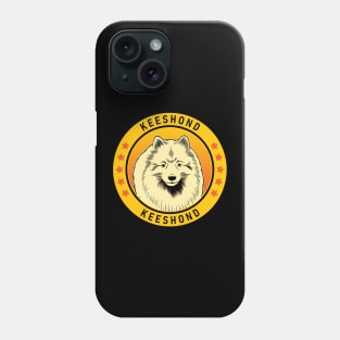 Keeshond Dog Portrait Phone Case