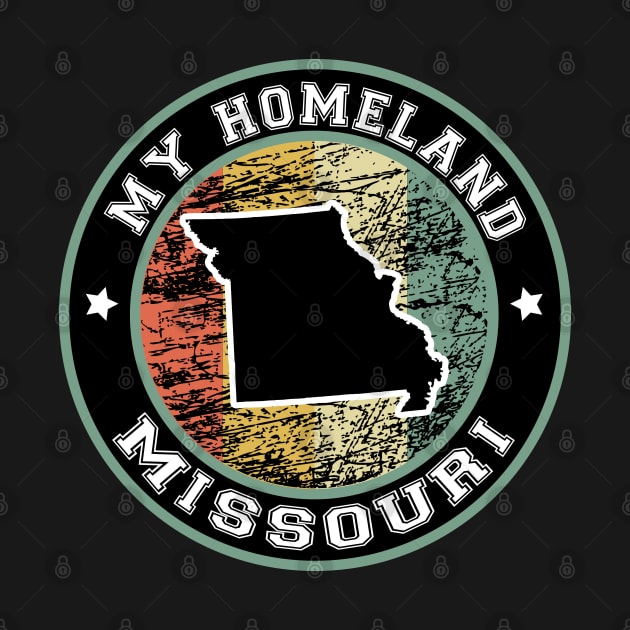 Homeland Missouri state USA vintage by LiquidLine