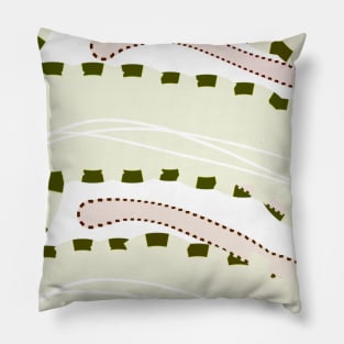 green cream abstract texture background Pillow