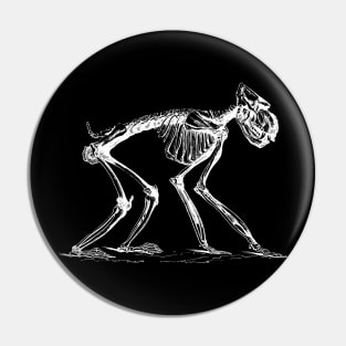 Ape Skeleton Pin