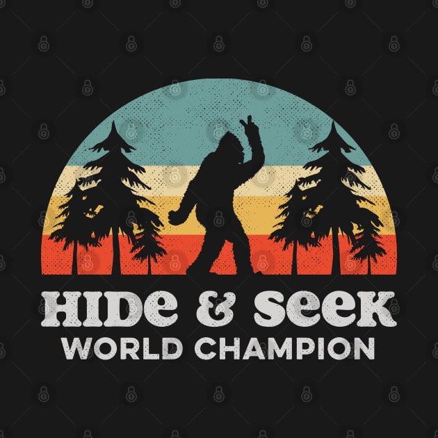 Retro Bigfoot Hide & Seek World Champion by Tingsy