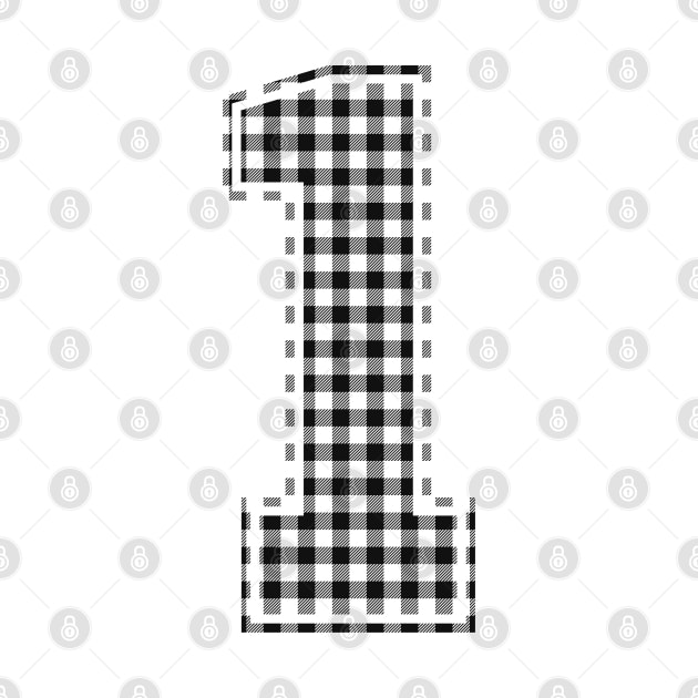 Plaid Number - 1 - Dark by tavare