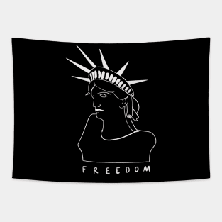 Statue of Liberty - Very Minimal Drawing Style 2 Tapestry