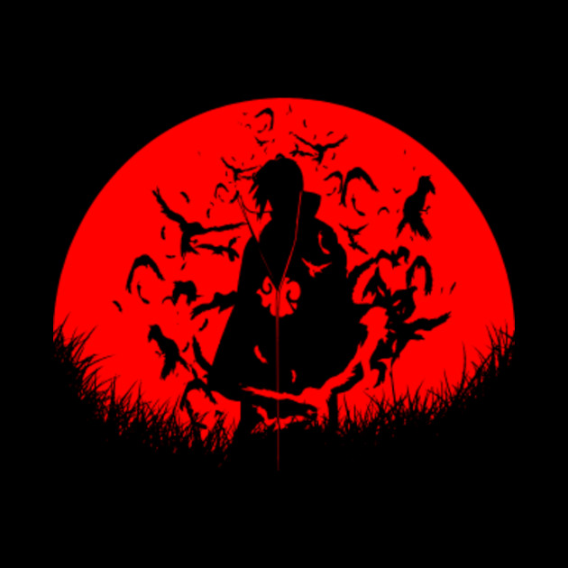 Red Moon  Itachi  Naruto Tapestry TeePublic