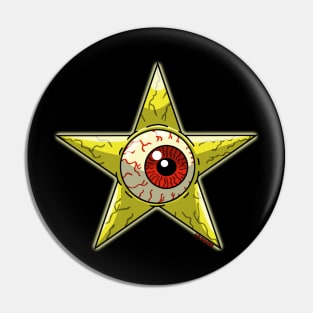 Eyeball Star Pin