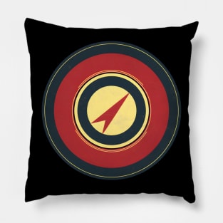 Be Your Own Hero Logo - Retro Superhero Style Pillow