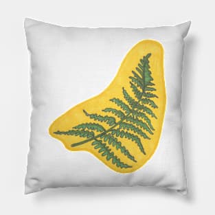 Prehistoric Fern, Frond Botanical Pillow