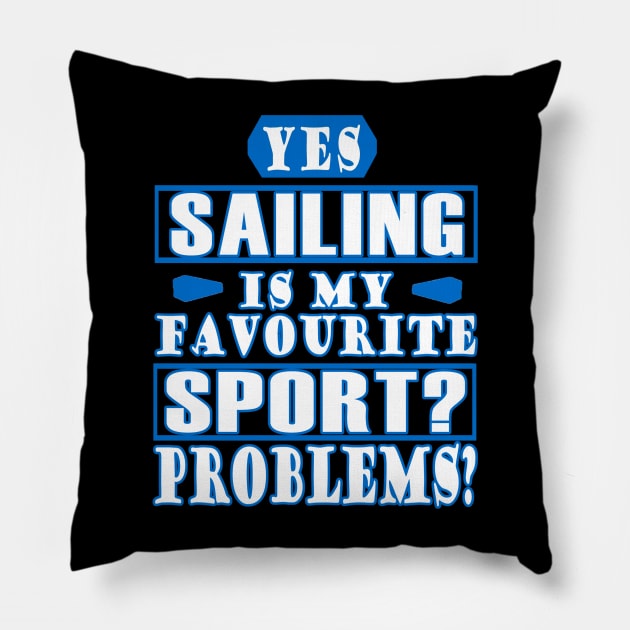 Boys Sailboat Sailing Captain Sailing Sailing Pillow by FindYourFavouriteDesign