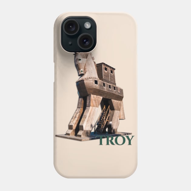 Troy: Trojan Horse Phone Case by RaeTucker