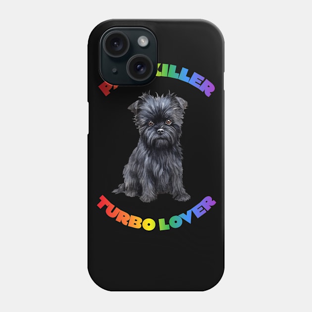 Affenpinscher Turbo Lover Phone Case by DavidBriotArt