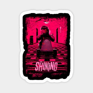 Shining Legacy Embrace the Iconic Horror Genre and Memorable Characters of the Classic Film on a Tee Magnet