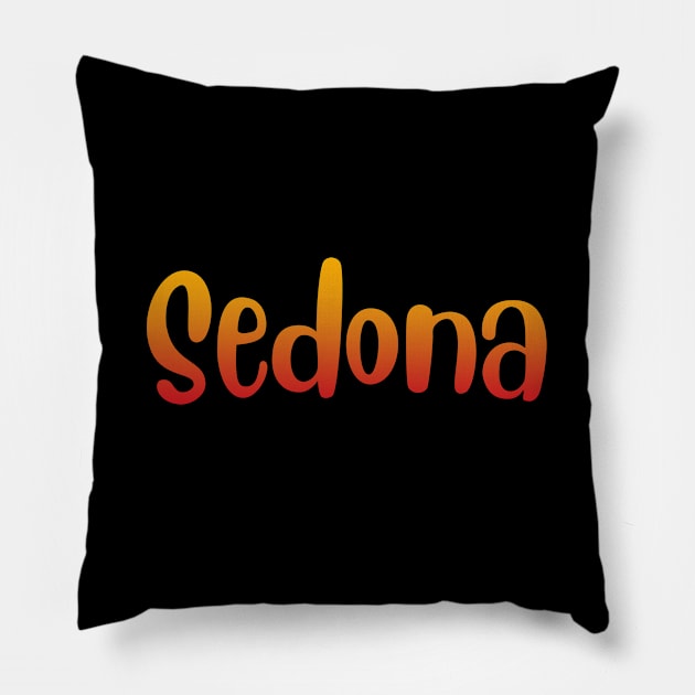 Arizona Sedona map arizona state usa arizona tourism sedona tourism Pillow by BoogieCreates