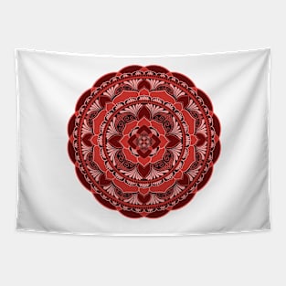 Root Chakra Red Mandala Tapestry