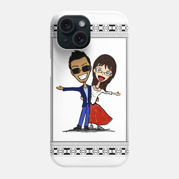 newly weddings in party kawaii sketch Phone Case by jorge_lebeau