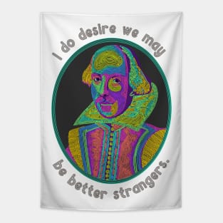 William Shakespeare Portrait and Quote Tapestry