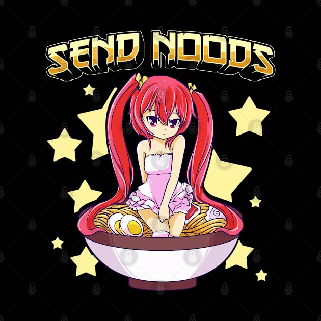 Send Noods Cute Anime Girl inside a Ramen Bowl by creative