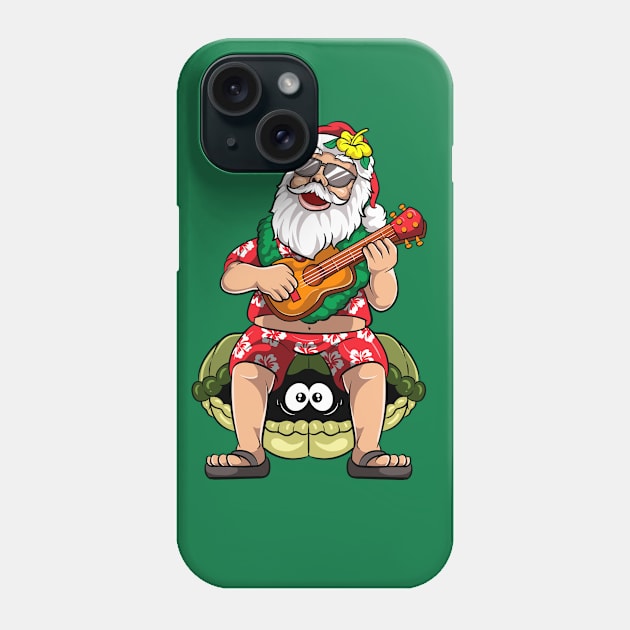 Hawaiian Christmas In July Santa Claus Phone Case by E