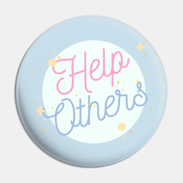 Help Others  - Alcoholic Clean And Sober Pin by RecoveryTees