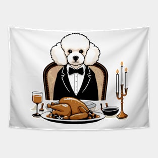 Poodle Thanksgiving Tapestry