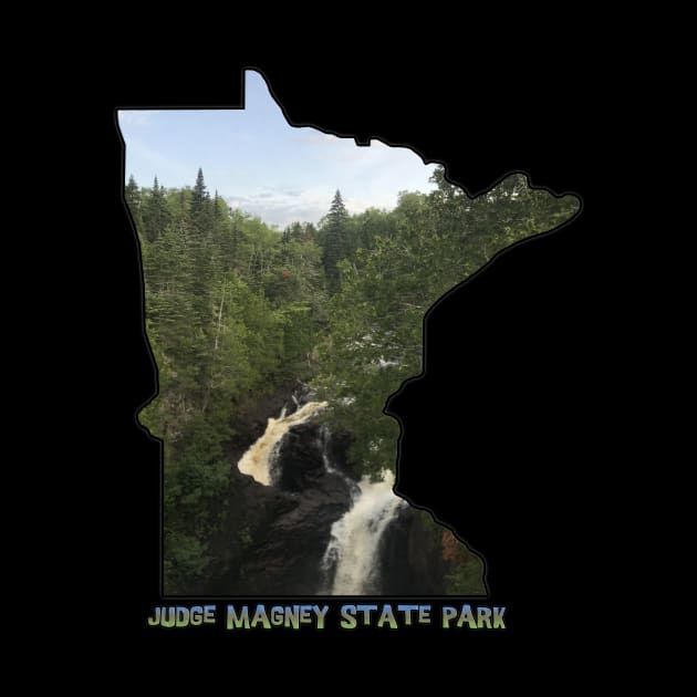 Minnesota Outline (Devil's Kettle in Judge Magney State Park) by gorff