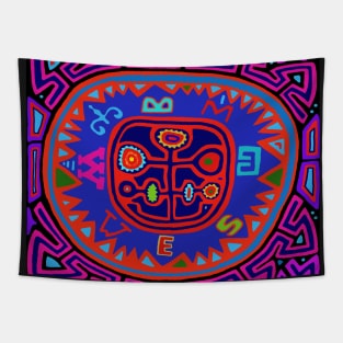 Cuna Indian Mola Compass Tapestry