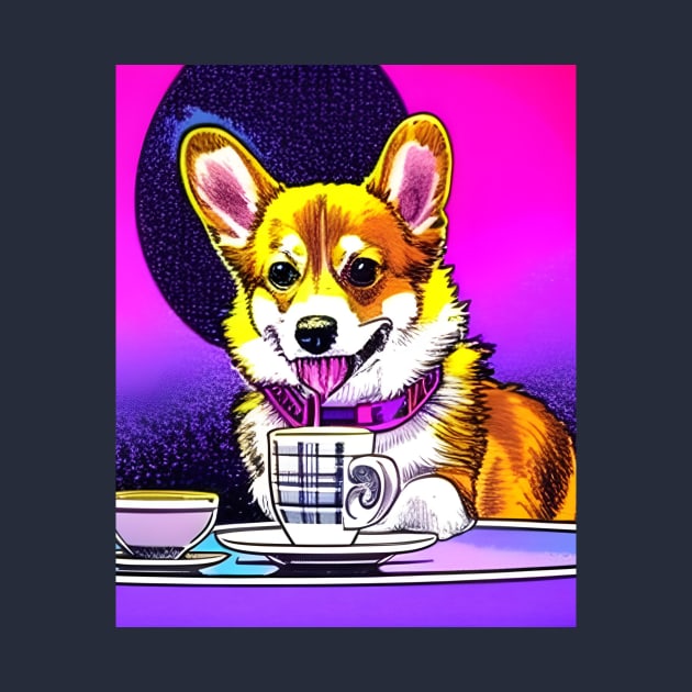 Corgi And Coffee by Megaluxe 