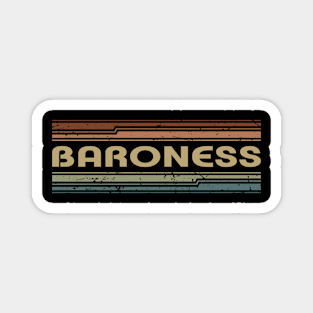 Baroness Retro Lines Magnet