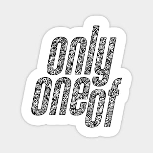 OnlyOneOf Zentangle Logo Magnet