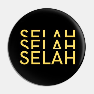 Selah | Christian Typography Pin