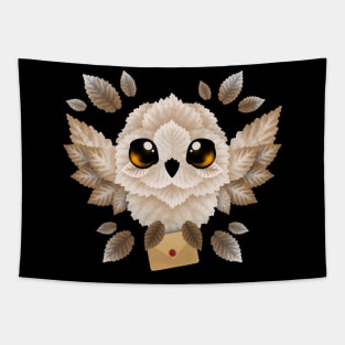 owl mail of leaves Tapestry