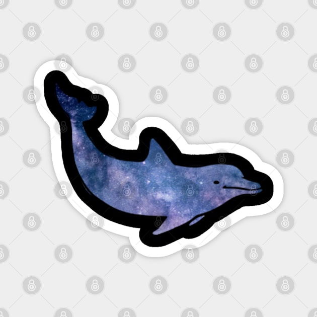Space Dolphin Magnet by 9 Turtles Project