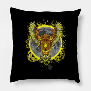 Steampunk Robot Owl Pillow