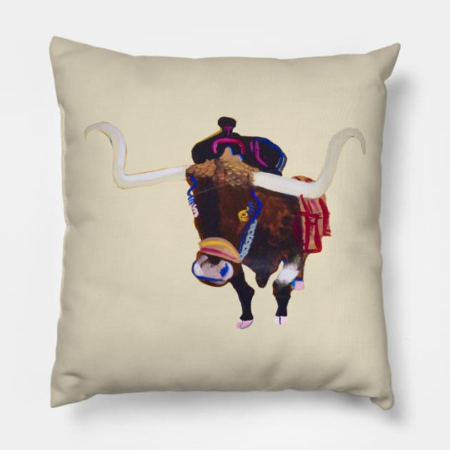 Steer Pillow by SPINADELIC