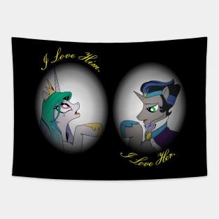 Love in a Different World- Celestia and Sombra (2 orbs) Tapestry